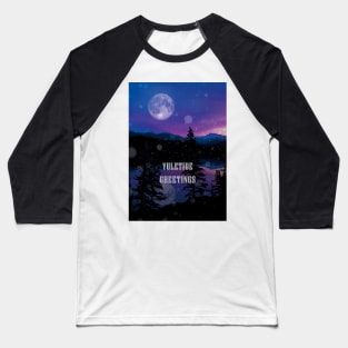 Yuletide Greetings - Yule Sunset Baseball T-Shirt